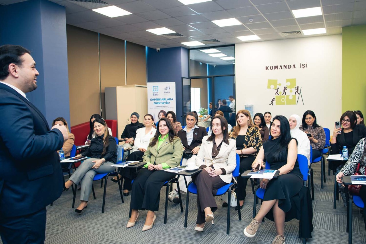 "Bank of Baku"dan qadın sahibkarlara dəstək – Praqmatik maliyyə təlimi (FOTOLAR)